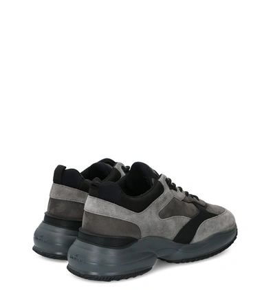 Shop Hogan Interaction Chunky Sneakers In Grey