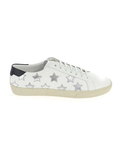 Shop Saint Laurent Signature California Low Top Sneakers In White