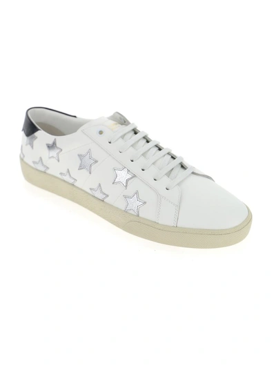 Shop Saint Laurent Signature California Low Top Sneakers In White