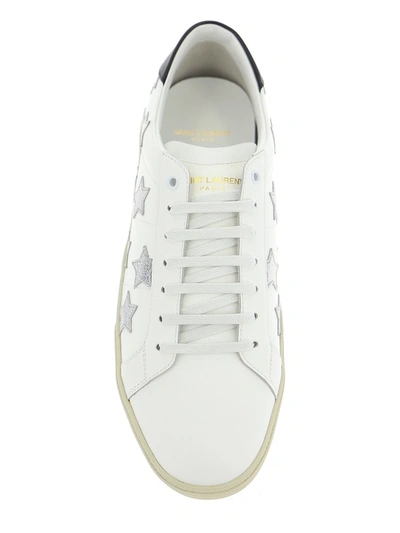 Shop Saint Laurent Signature California Low Top Sneakers In White