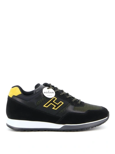 Shop Hogan H321 Low Top Sneakers In Black