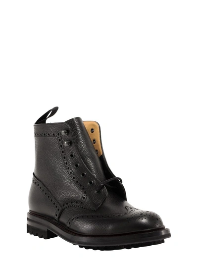 Shop Church's Mc Farlane Brogue Boots In Black