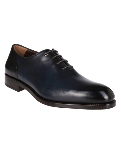 Shop Ferragamo Salvatore  Gancini Oxford Shoes In Navy