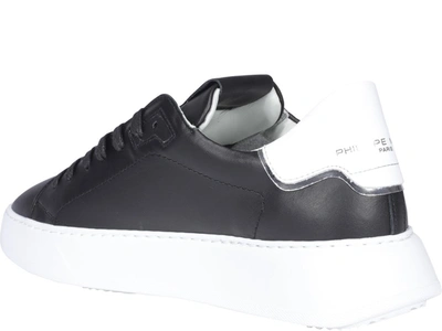 Shop Philippe Model Temple Veau Sneakers In Black