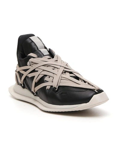 Shop Rick Owens Phlegethon Megalaced Sneakers In Multi