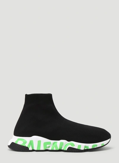 Balenciaga speed runner black white clearance