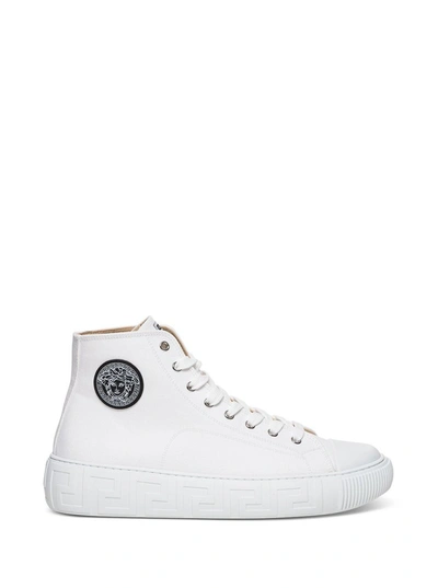 Shop Versace Greca High In White