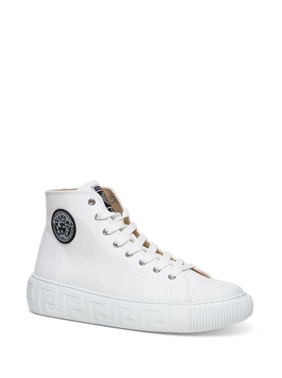 Shop Versace Greca High In White