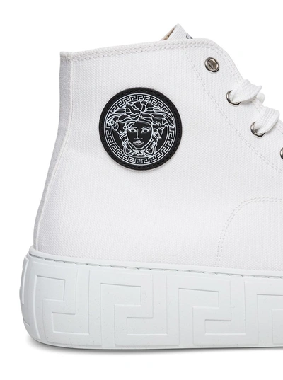 Shop Versace Greca High In White