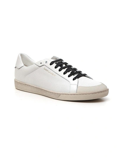 Shop Saint Laurent Court Classic Sl/39 Sneakers In White