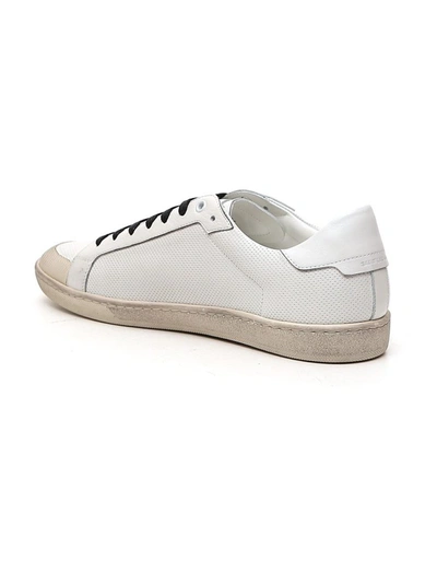 Shop Saint Laurent Court Classic Sl/39 Sneakers In White