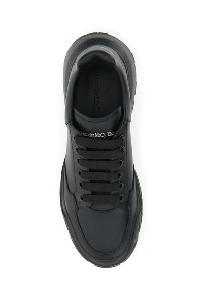 Shop Alexander Mcqueen Oversized Court Trainers In Black