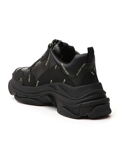 Shop Balenciaga Triple S Sneakers In Black