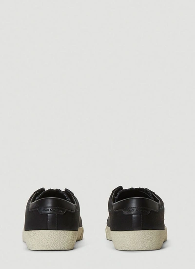 Shop Saint Laurent Court Classic Sl/06 Embroidered Sneakers In Black