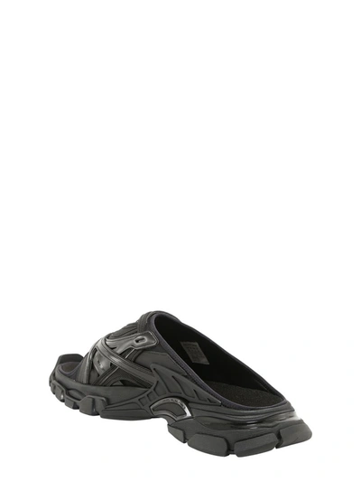 Shop Balenciaga Track Slide Sandals In Black