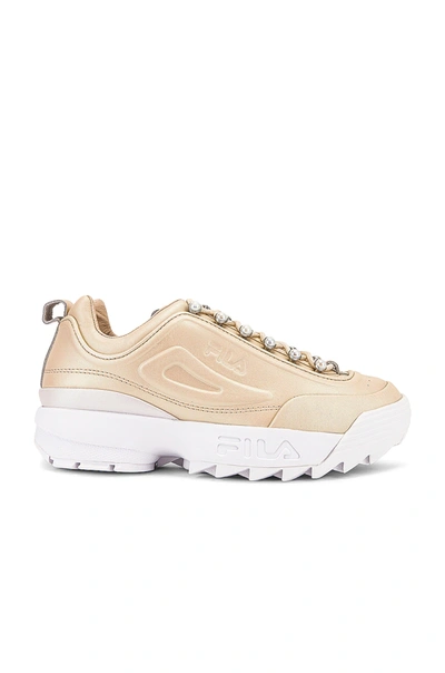 Shop Fila Disruptor Zero Pearl Sneaker In Effervescent  Effervescent & White