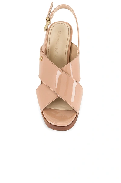 Shop Kendall + Kylie Shian Patent Sandal In Nude