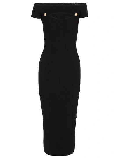 Shop Balmain Dresses Black