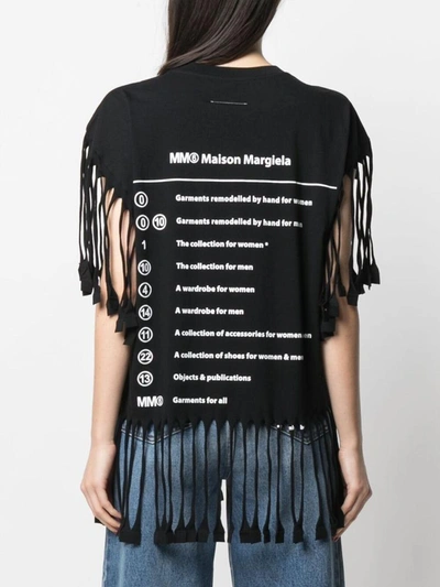 Shop Mm6 Maison Margiela T-shirts And Polos Black
