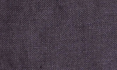 Shop Frame Le Beau High Waist Crop Linen Pants In Washed Noir