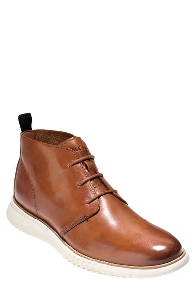 Shop Cole Haan 2.zerogrand Chukka Boot In British Tan/ Ivory