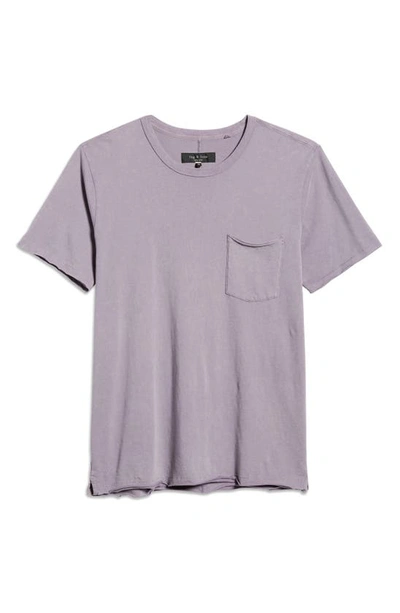 Shop Rag & Bone Miles Pocket T-shirt In Frozen Gray