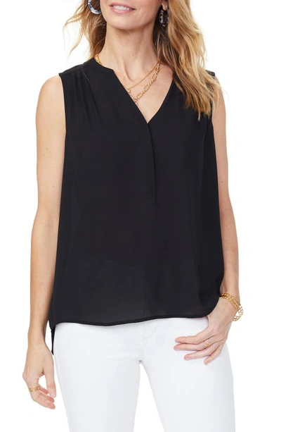 Shop Curves 360 By Nydj Perfect Sleeveless Blouse In Black