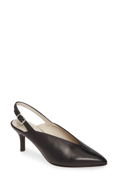 Shop Amalfi By Rangoni Pinerolo Slingback Pump In Black Leather