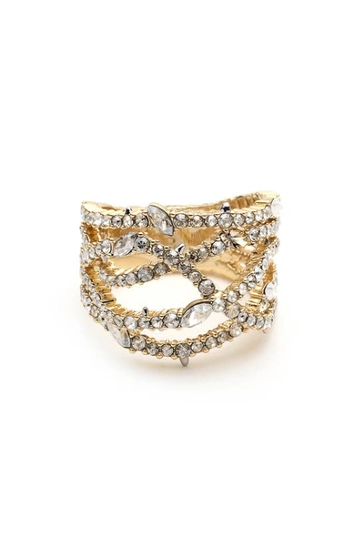 Shop Alexis Bittar Pavé Orbiting Ring In Gold