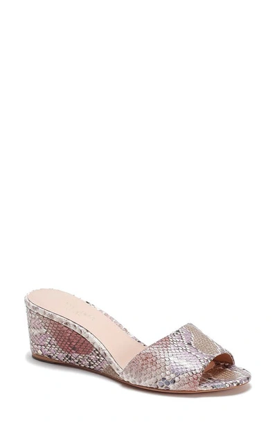 Shop Kate Spade Willow Wedge Slip-on Sandal In Pink Leather