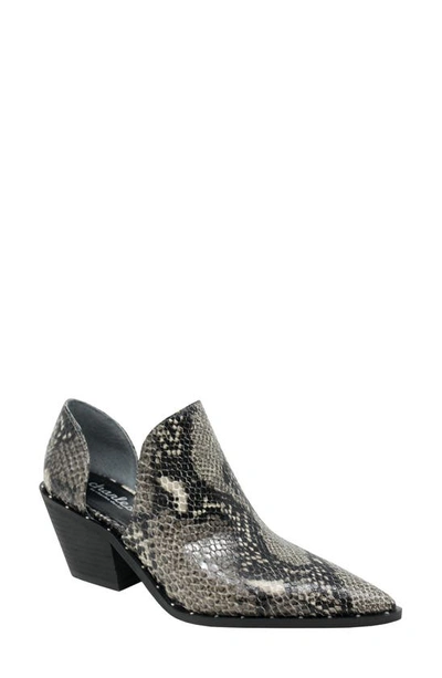 Shop Charles By Charles David Parson Studded Pointed Toe Bootie In Black Snake Print