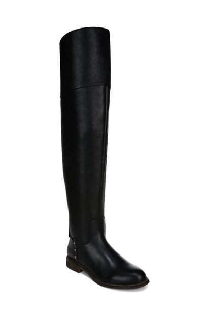 Shop Franco Sarto Haleen Over-the-knee Boot In Black Leather