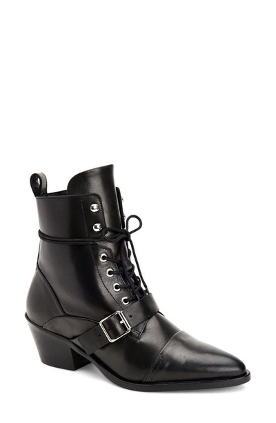 Shop Allsaints Katy Boot In Black/ Black Leather