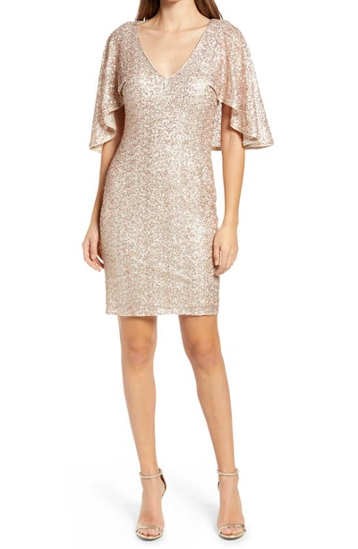 Vince camuto rose store gold sequin dress