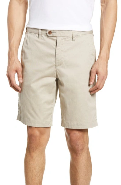 Shop Ted Baker Shorlid Slim Fit Geo Print Chino Shorts In Natural