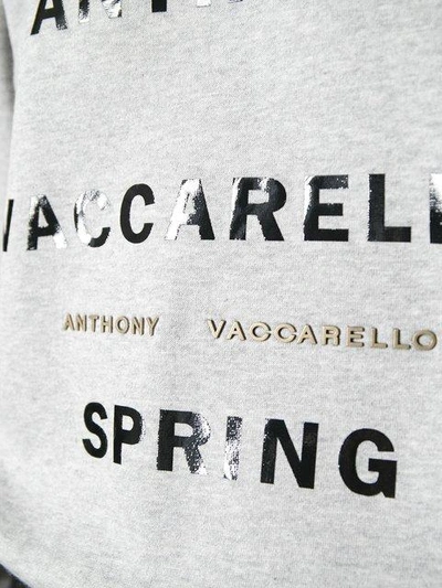 Shop Anthony Vaccarello Printed 'spring Summer 2015' Sweatshirt