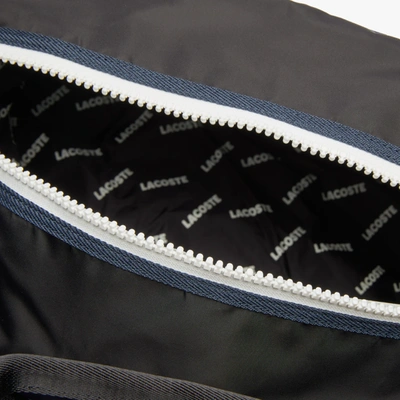 Shop Lacoste Men's Motion Ultra-light Zippered Gym Bag - One Size In Black