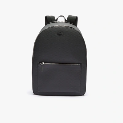 Lacoste Men's Chantaco Piqué Leather Backpack - One Size In Black