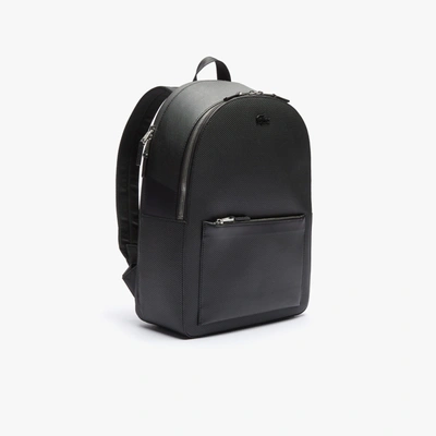 Lacoste Men's Chantaco Piqué Leather Backpack - One Size In Black