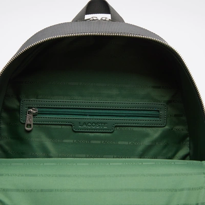 Lacoste Men's Chantaco Piqué Leather Backpack - One Size In Black
