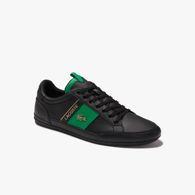 Shop Lacoste Men's Chaymon Leather Sneakers - 11 In Black