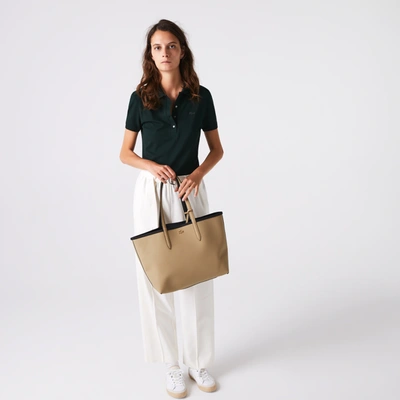 Lacoste Women's Anna Large Reversible Tote Bag - One Size In Black