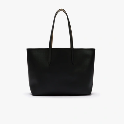 Shop Lacoste Women's Anna Reversible Two-tone Tote - One Size In Black