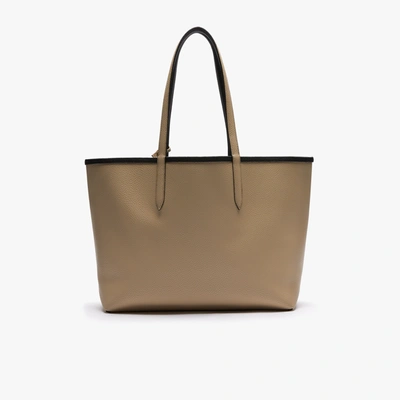 Shop Lacoste Women's Anna Reversible Two-tone Tote - One Size In Black