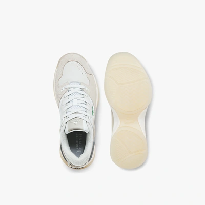 Shop Lacoste Women's T-point Nubuck Leather Sneakers - 7 In White