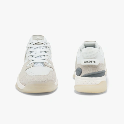 Shop Lacoste Women's T-point Nubuck Leather Sneakers - 7 In White
