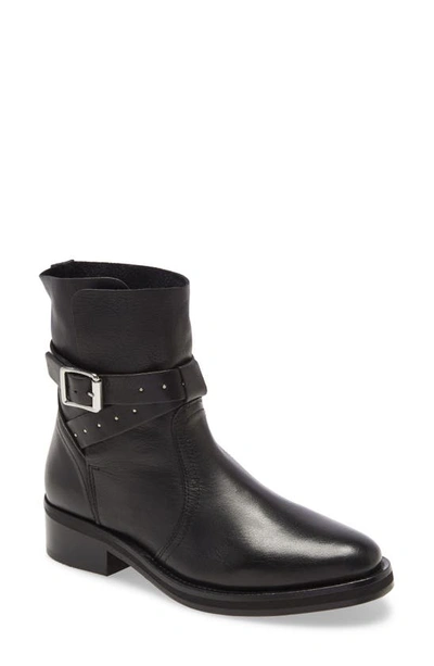 Allsaints Carla Buckle Boot In Black Leather | ModeSens