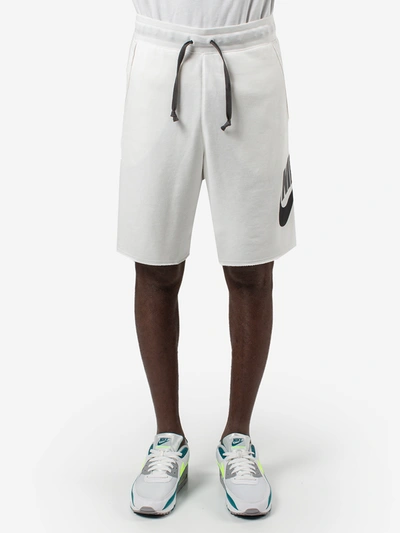 Shop Nike Sportswear Alumni Shorts In Bianco