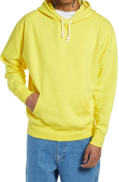 Shop Bp. Fleece Hoodie In Yellow Vibrant