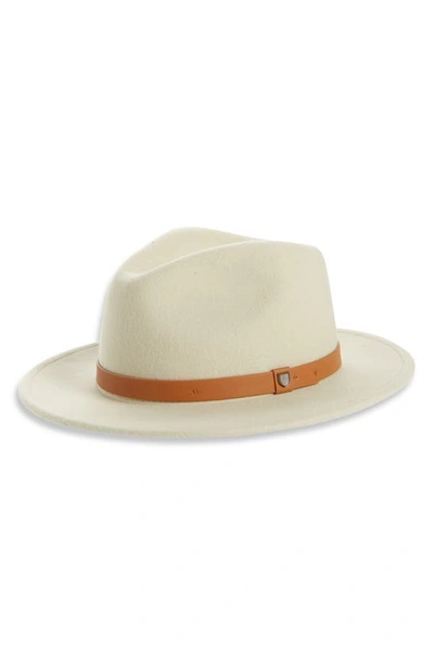 Shop Brixton Messer Fedora Hat In Gravl